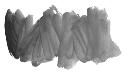 Brush stroke and texture. Smear brush on a white background.
