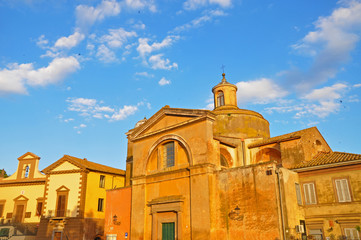 Obraz premium The building is an old Italian Church