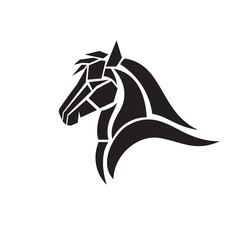 elegant black horse