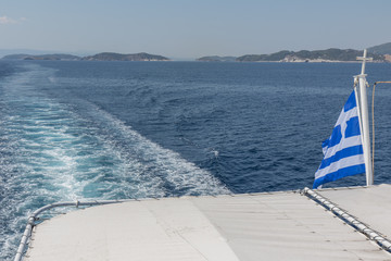 Fototapeta na wymiar Greek Flag