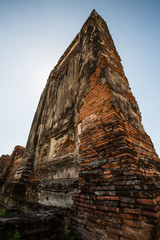 Obraz premium The ancient city of Ayutthaya remains