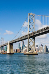 The Bay Bridge and San Francisco Skyline