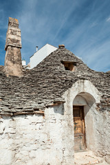 Fototapeta na wymiar Old Trullo house in Alberobello, Puglia, Italy