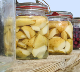 some preserving bottles