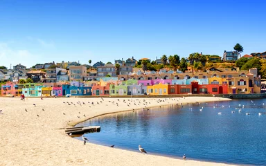 Fotobehang Kleurrijke woonwijk in Capitola, Californië © Lux Blue