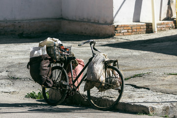old bicycle in Samarkand
