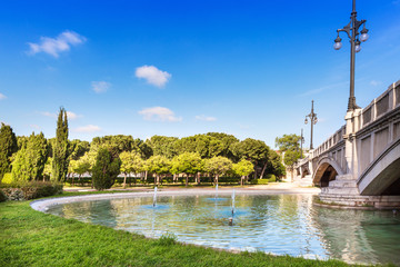 Turia gardens in Valencia, Spain