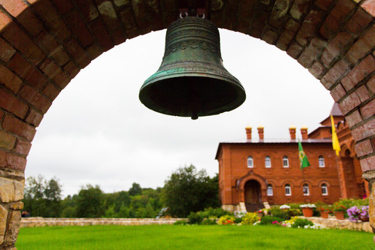 Religious Christian bells. The ringing of the bell.