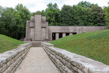 First World War One memorial Trench of Bayonets at Douaumont, France