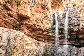 Cascada doble en en la Cimbarra de Aldeaquemada