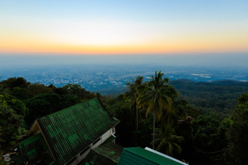 Fototapeta premium Panorama of Thai Chiang Mai