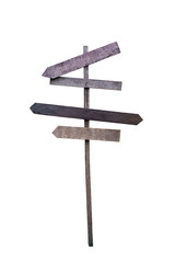 empty wooden sign isolated