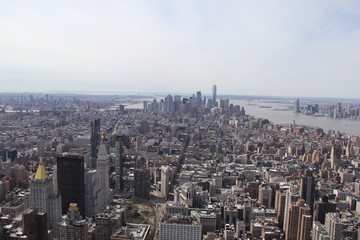 View at Manhattan Downtown from Empire State Building