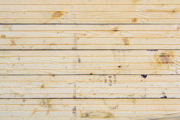 new narrow ugly shabby endured natural structure. wooden horizontal thin simple background. natural color of wood. narrow wooden slats