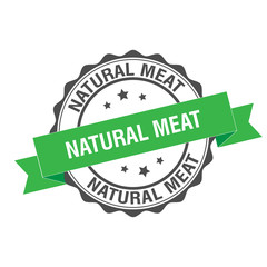 Obraz premium Natural meat stamp illustration
