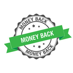 Money back stamp illustration