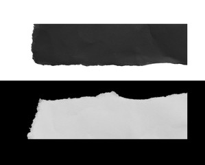 Piece of torn paper, space for copy