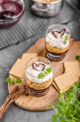 Cheesecake in glass