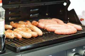 Sausages of different recipes