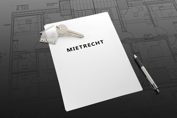 Schlüssel und Schreibvorlage