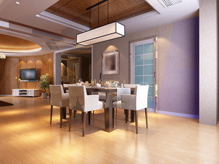 3d rendering of home interior.