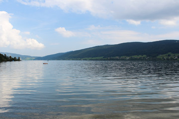 "lac de Joux" at the Swiss Alps