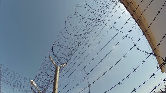 Prison. Typical landscape of the prison. Russian Penal System.
 