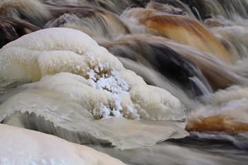 Water is flowing fast