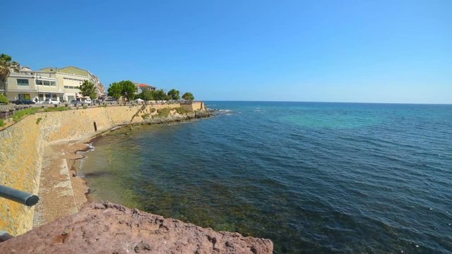 Alghero seafront in spring, Italy
