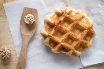 Closeup waffles