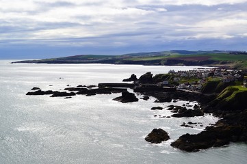 A scenic image from St abb's head in Berwickshire, Scotland.
