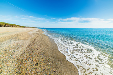 Blue sea in Perdepera beach