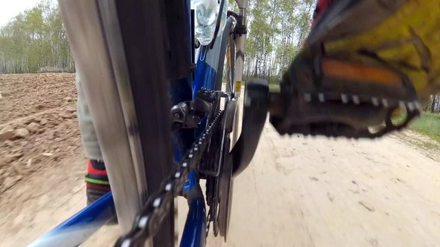 4K video. A unique point of shooting a bicycle.
