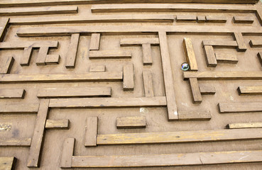 Labyrinth with marble
