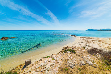 Santa Giusta shore under clouds