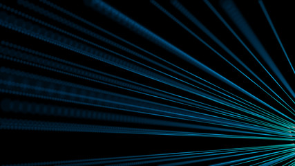 Abstract dot particles line 