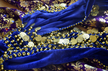 Pantalon, ceinture et soutien de danse orientale Oryantal dansi