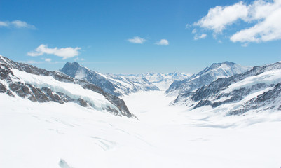 Fototapeta na wymiar Swiss Alps at Mount Jungfrau, Switzerland