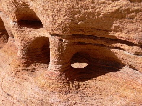 Desert sandstone natural sculptures and patterns