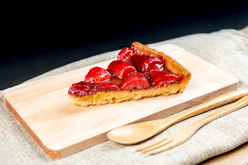 one slice of pie dessert ready to eat