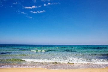 beachscape in summer time