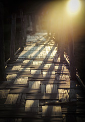 Small wooden bridge