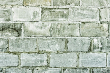 A wall built of building blocks