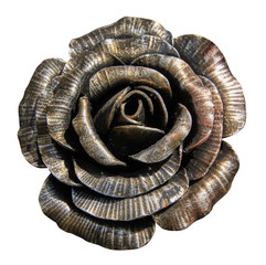 Rose handmade forged from metal