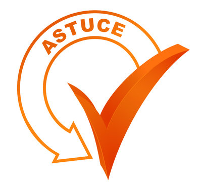 astuce sur symbole valid&eacute; orange