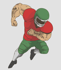 American Football Player Vector design