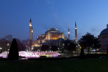 the Blue Mosque in the istanbul, Turkey