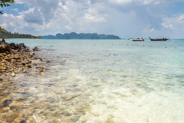 TUP ISLAND Beach sea view in Krabi Thailand