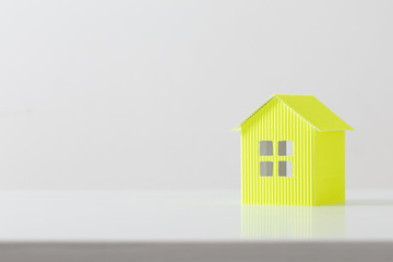 paper house on white background