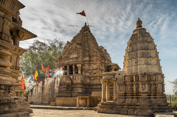 Temples of Khajuraho Madhyapradesh India, the world famous ancient temples in the UNESCO world...